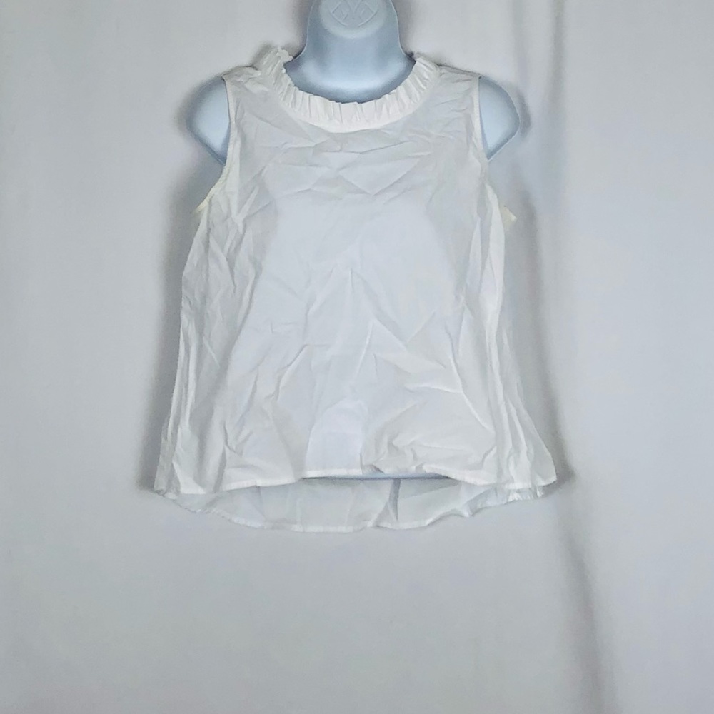 HD in Paris Cotton ruffle neckline back V-neck sleeveless top 4
